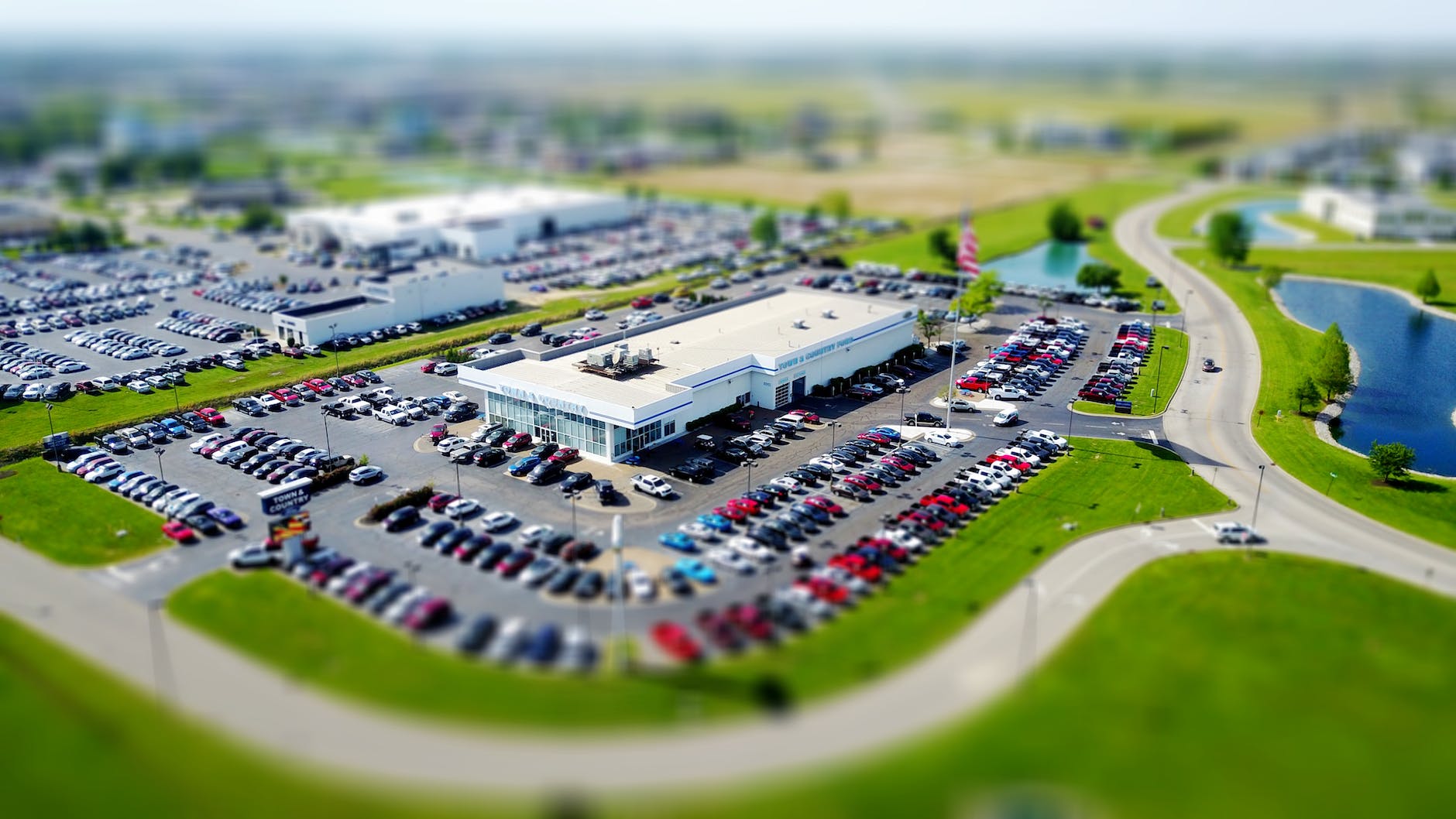 aerial photo of building